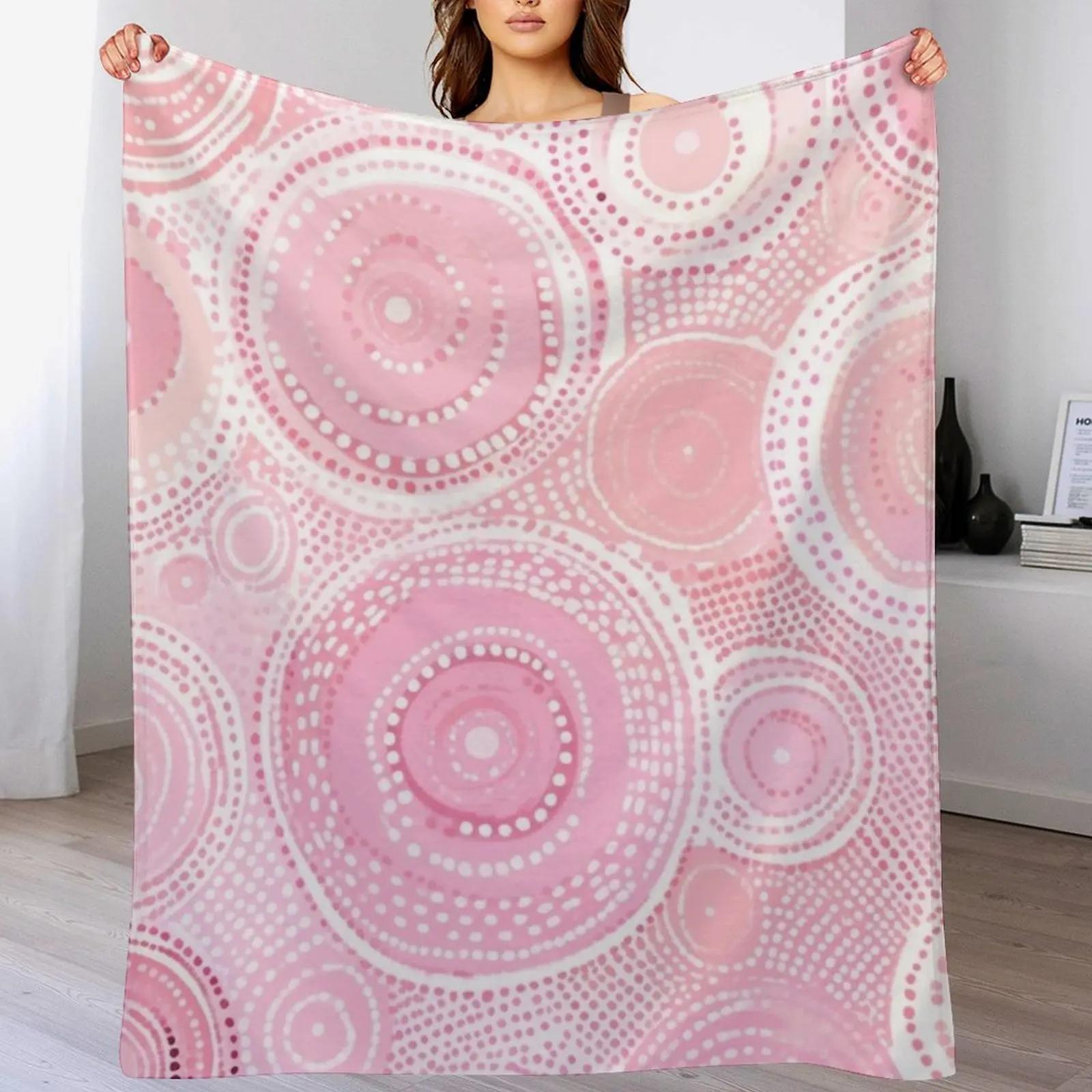 

Aboriginal Art Print Throw Blanket Anti Shedding Soft Fuzzy Blanket for Home 102x76cm(40x30in)