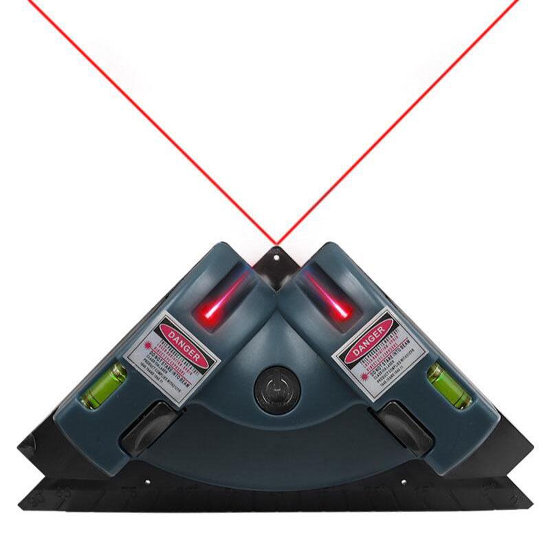 Right Angle 90 Degree Laser Level Laser Measurement Professional Laser Level Meter Construction Tool for Tile Work Woodworking
