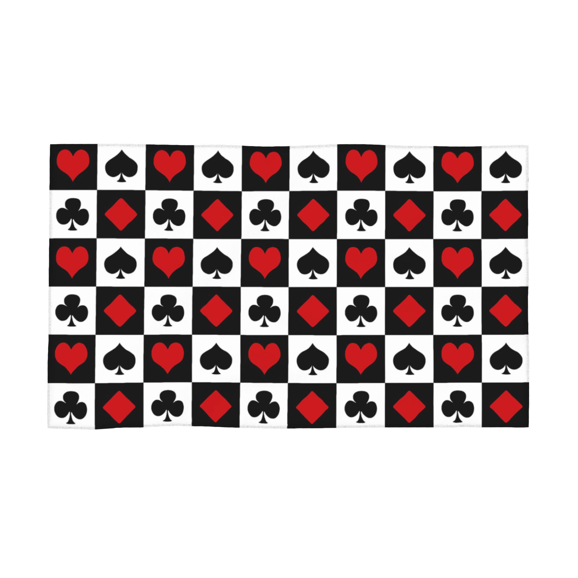 

Playing card Soft Face Towel Quick Dry Pool Bath Cotton Towels Breathable W40*H60(CM)