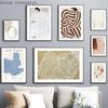 Abstract Line Geometry Curve Girl Wall Art Print Canvas, Modern Nordic Poster, Gallery Wall Picture for Living Room Decoration