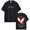 Rapper Niro OX7 Album T-shirt Men Women Hip Hop Fashion Pop Music T-shirts Male Summer Casual Cotton Vintage T Shirt Streetwear