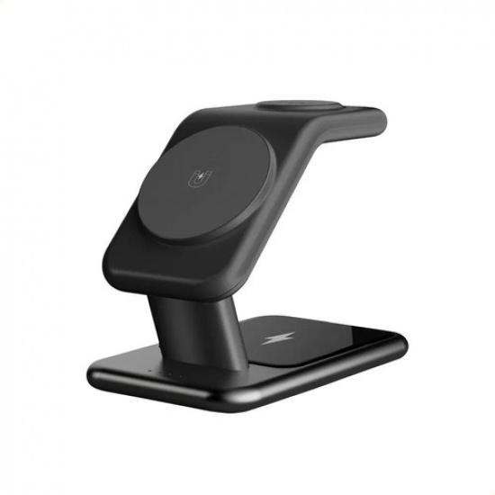 

25w Wireless Magnetic Fast Charger Station With Clock чорний