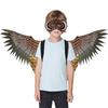 Birds Costume Set Owl Mask Owl Wing Animal Owl Costume Set Owl Half Face Mask Halloween Mask Party Favors for Kids