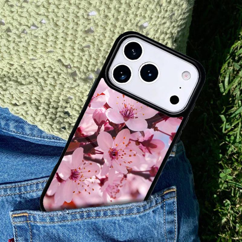 Flor ciruela flor phone case cover Compatible with for IPhone 17air 16e 15 14 13 12 11Pro Max 17 Air