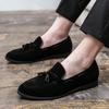 Herren Trend Herbst Slipper Loafers - Britischer Stil Lässige Leder Mokassins mit Weichsohle