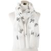 with Frayed Hem Animal Scarf Polyester Puppy Shawl Wrap New Design Dog Print Scarf