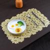 PVC Placemats Insulated Table Protectors Blooming Flowers Anti-slip Bowl Pad Stain Proof Drink Coaster Elegant Home Decor