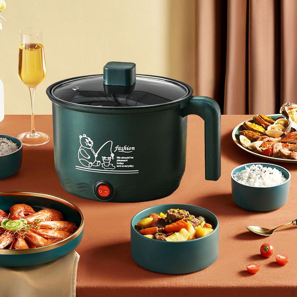 Small Electric Rice Cooker Fit 12 People Nonstick for Noodles Ramen Cooking Only Pot