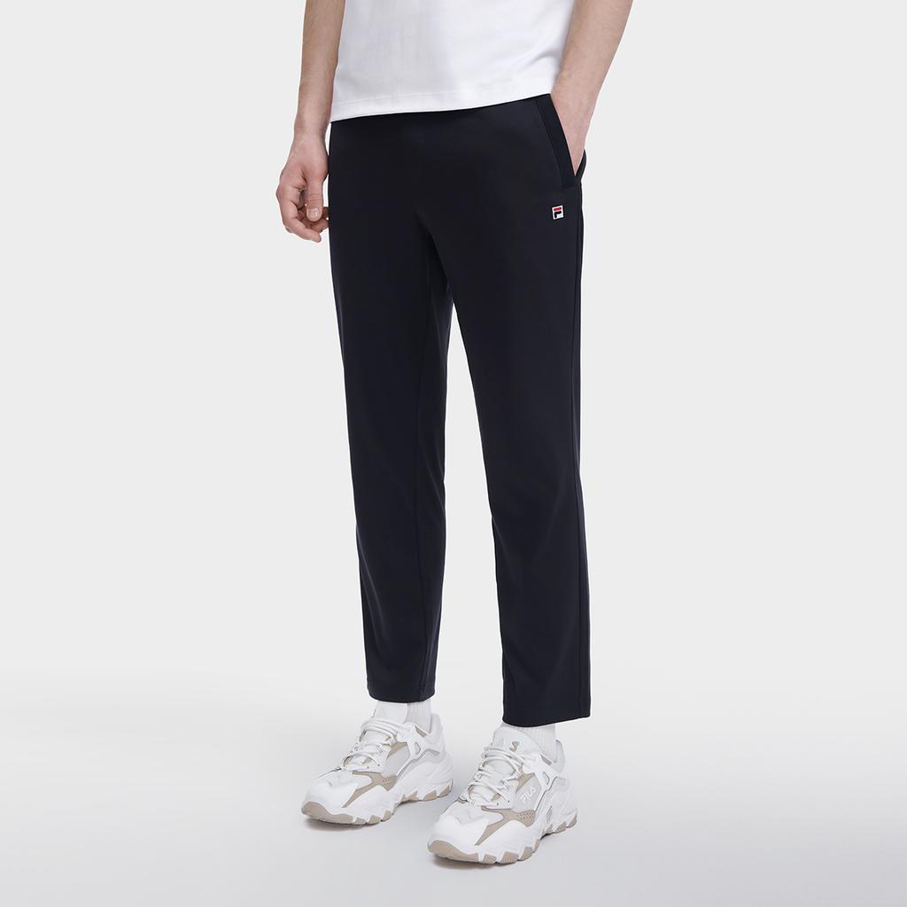 Fila Solid Color Straight Leg Knit Casual Pants Men Bottoms Legendary-Blue F11M328603B-NV