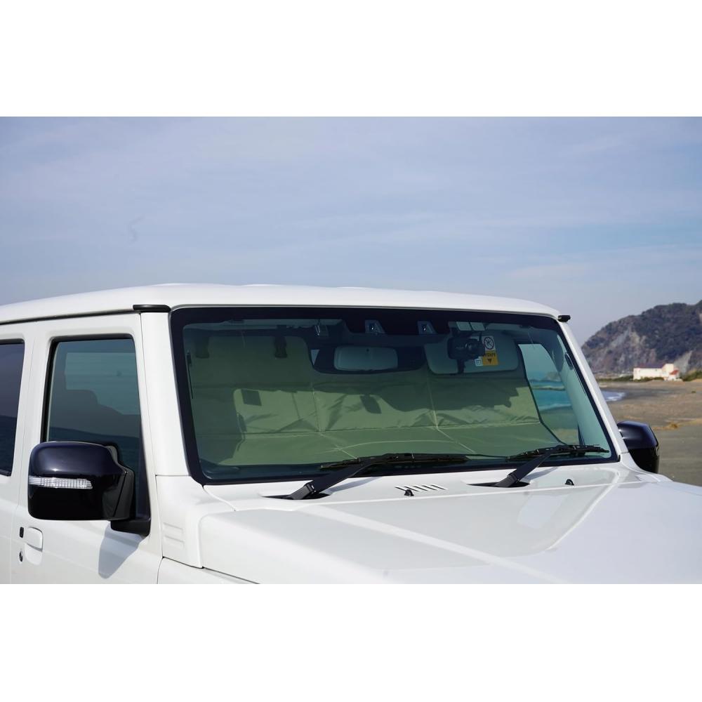 Car Mate Sunshade For Jimny Sierra Nomad Front Visor Storage Easy Installation 5