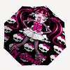 Custom Name Monster High Theme Automatic Umbrella, Lightweight & Portable, 8 Rib, Perfect for Outdoor Travel, Birthdays, Christmas, Gifts.
