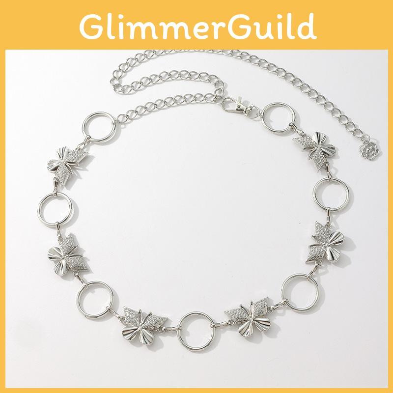 Butterfly Water Diamond Waist Chain For Women With Chic Style And Adjustable Fit