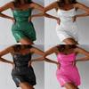 Sexy Bodycon Jurk met Spaghettibandjes en Pailletten voor Nachtleven en Clubkleding