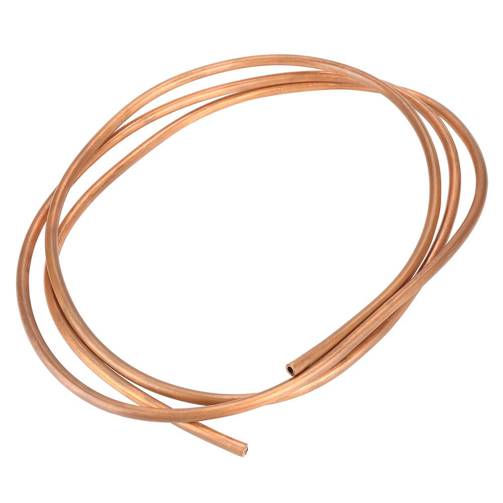 2m T2 Soft Copper Coil Tube Pipe ID 4mm OD 6mm Thickness 1mm for Refrigeration