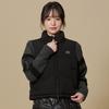 Penguin Knit Sleeve Puffer  Black 