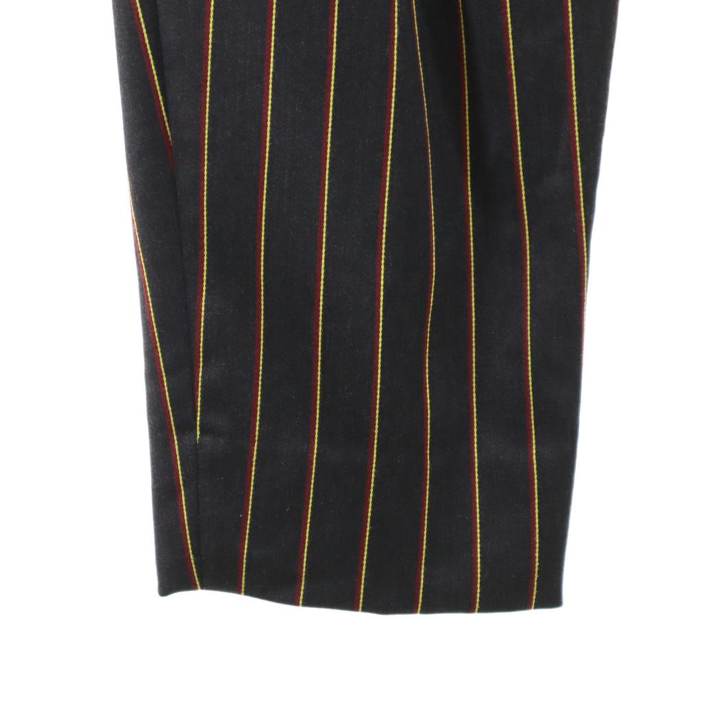 ALBERTO BIANI made in Italy Gestreiftes Muster Knöchellange Hose 42 Anthrazitgrau Damen Gebraucht