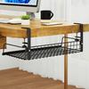 Storage Rack Under-Desk Cable Management Tray Large Capacity Hollow Design Easy To Install Adjustable Cable Management Rack