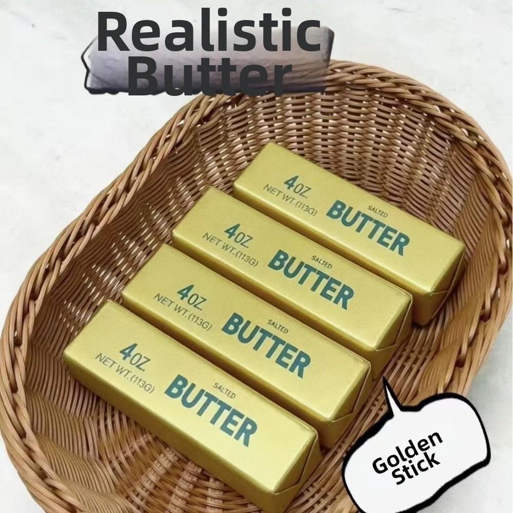 Creative Slow Rebound Butter Stick Anxiety Relief Comfortable Butter Stick Pinch Elastic Realistic Butter Stick Squeezing Toy