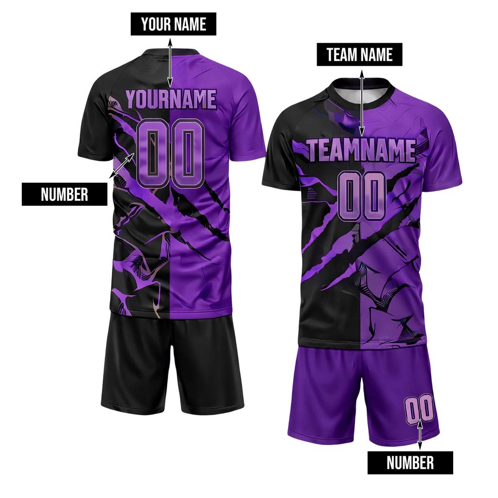 DIY Soccer Set for Men - 2 Piece Uniform, Plain Soccer Jerseys for Customization