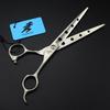 Dz Matte 7.0 Inch High-End Pet Beauty Scissors Head With Hole Fish Bone Reverse Tooth Scissors