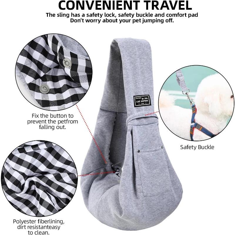 Bawełniana wygodna torba dla psa Pet Out Crossbody torba na ramię Outdoor Travel przenośna torba na ramię dla kota szczeniaka akcesoria do noszenia zwierząt