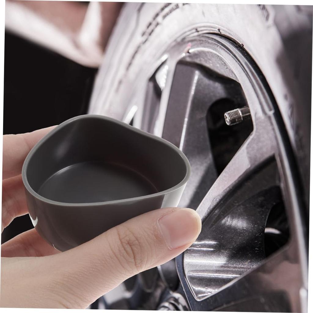 CALLARON 4pcs Bearing Rubber Cover Stainless Steel Dust Cover Bearing Cap Straight Repair Trailer Hub Cover Trailer Cap Black