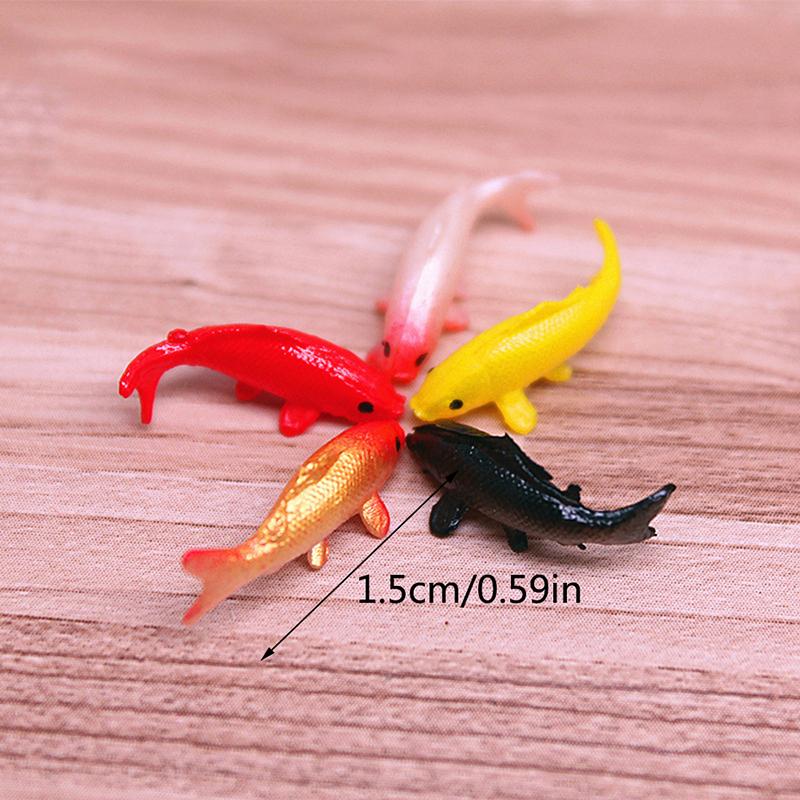 1Pcs Dollhouse Miniature Simulation Koi Goldfish Bowl Model Diy Accessories Toys Dollhouse