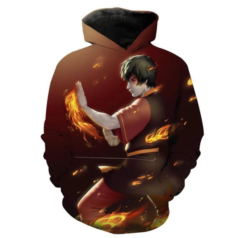 Avatar The Last Airbender Anime Hoodie Cartoon Hoodie Streetwear Hooded Sweatshirt Men Women Cosplay Sports