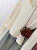 Chic Sweet & Spicy Pleated Slim-Fit Long-Sleeve T-Shirt for Women - Korean Style Autumn Base Layer Top