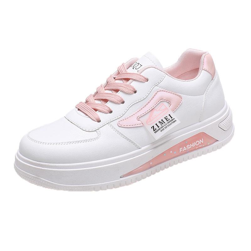 

Маленькие белые туфли женские весна и лето новая повседневная беговая спортивная обувь на платформе студенческая модная трендовая обувь для скейтборда 40 розовый