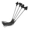 Poker-Themed Faux Leather Paddle for BDSM Play Spanking Tool with Fringe & Card-Shaped Slapper Ergonomic Handle Discreet Adult Toy for Couples'