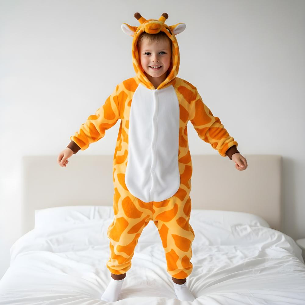 Piżama Onesie Kigurumi Kostium Przebranie Żyrafa Dzieci 125 - 135Cm