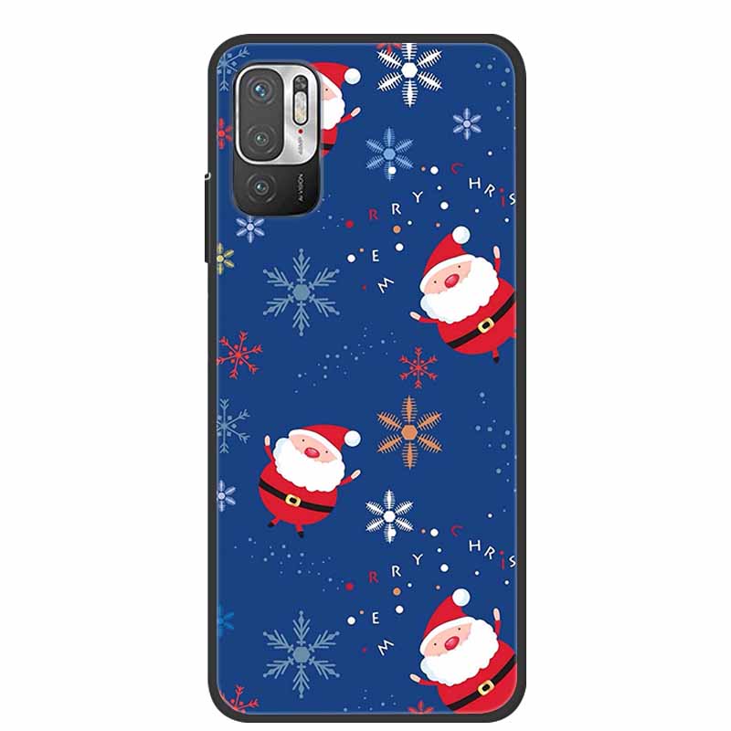 Christmas Cartoon Case For Xiaomi Redmi Note10 Case Silicone Soft TPU Cover for Xiaomi Redmi Note 10T 10 Pro 4G 5G 10S 9T 9 Case