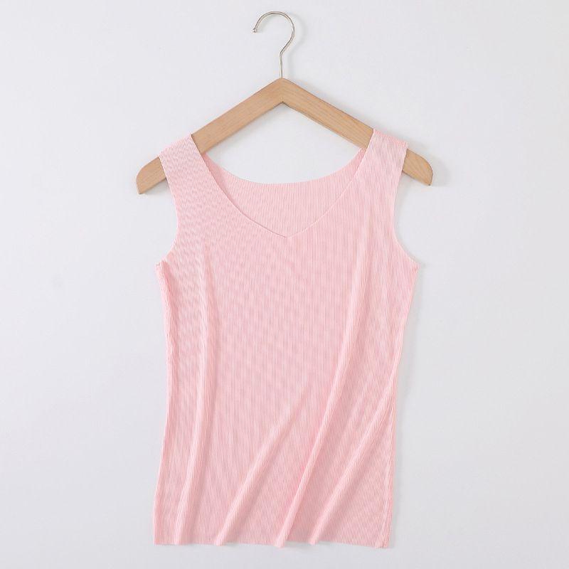 Women's Soft Seamless Ribbed Racer Back Stretch Tank Top For Yoga And Layering