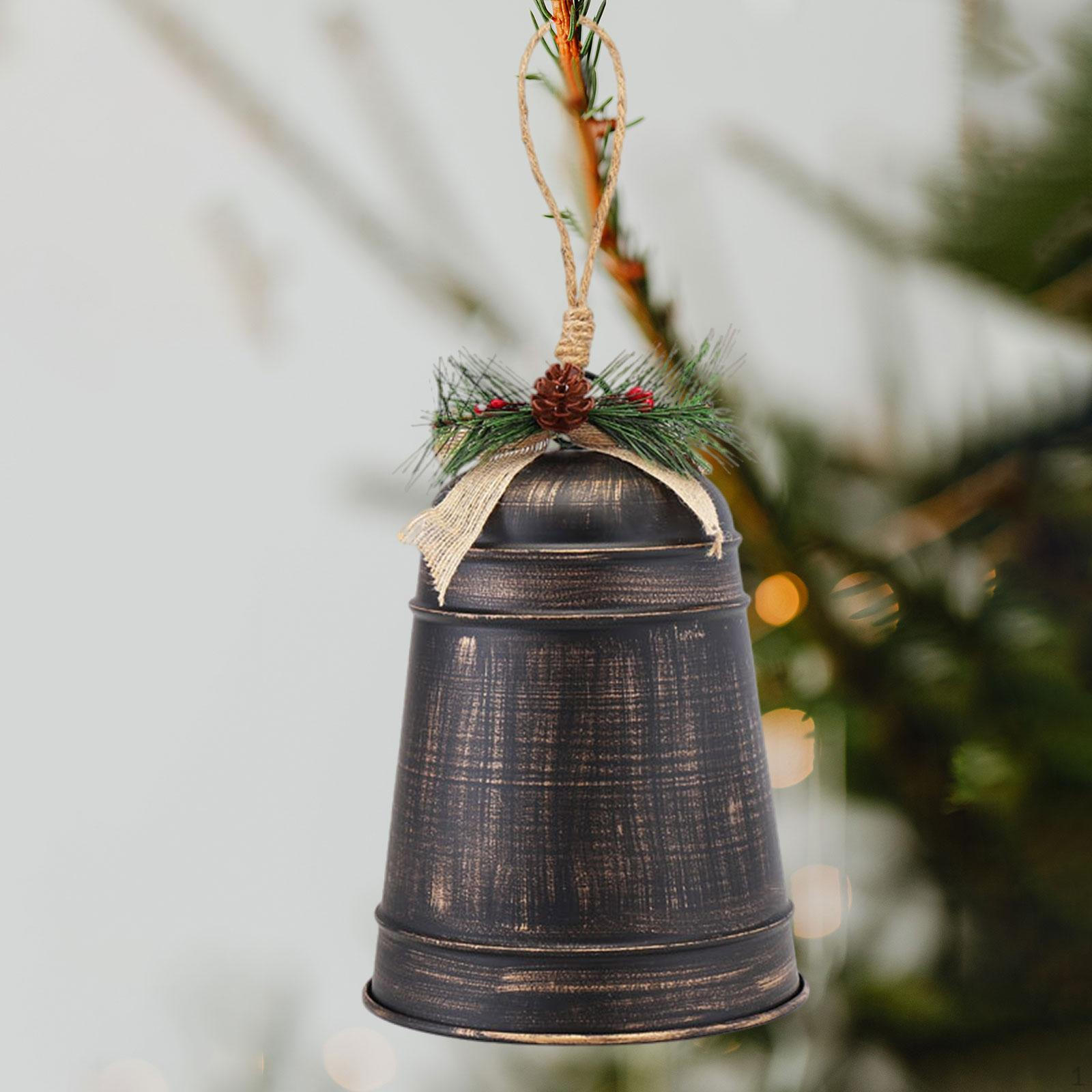 

Рождественский колокольчик, украшение, подвеска, креативное железное художественное украшение, рождественский декор для отеля Black Distressed
