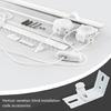 8Pcs Vertical Blind L Brackets White Iron Curtain Rails Clips for Easy and Secure Installation In Multiple Locations