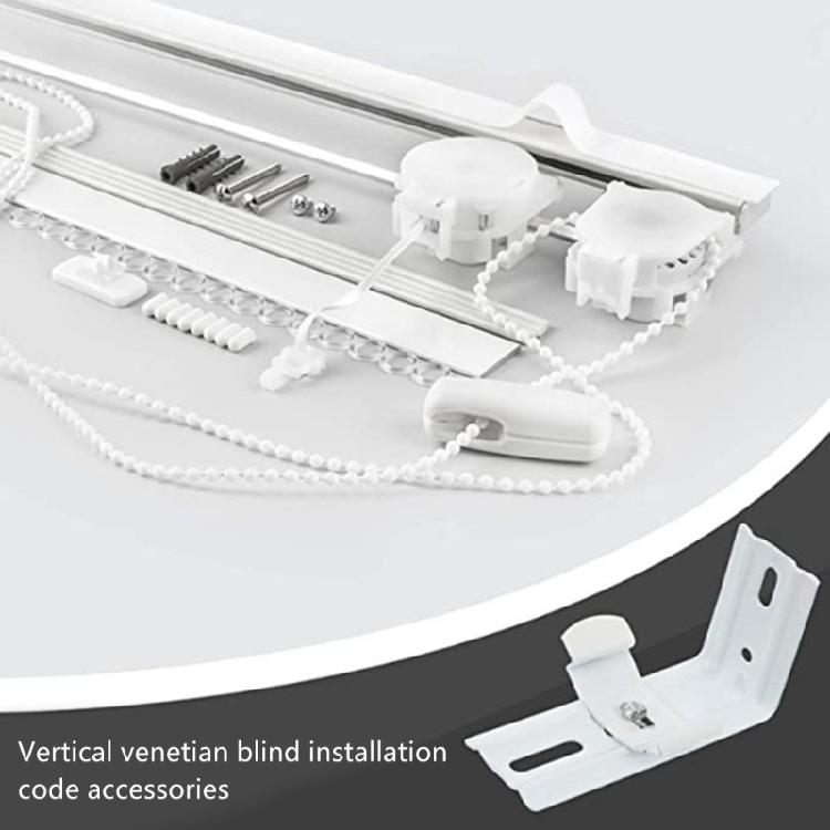 8Pcs Vertical Blind L Brackets White Iron Curtain Rails Clips for Easy and Secure Installation In Multiple Locations