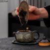 BRKiln Turned Teapot Creative Home Filter Teapot Office Reception Ceramic Kung Fu Teapot Chinese Tea Ceremony AccessoriesEY