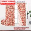 2D Flat Printing  2pcs Heart Cascade Fashionable Modern Curtains Yarn Curtains Decorations Inside Ldeal for Living Room   Bedroom