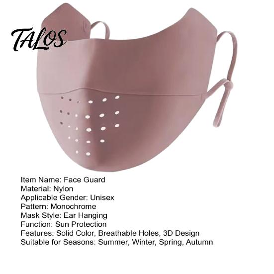 UPF 50 Face Guard Seamless Breathable Holes Design Sunscreen 3D Slim Outdoor Sports Ice Silk Fabric Protector