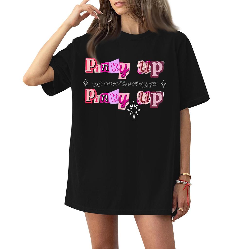 Women's Casual Fashion Round Neck Casual Print Short Sleeve T-Shirt Top