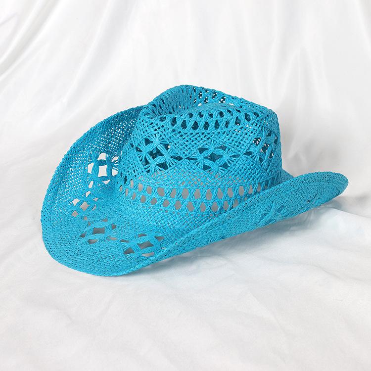 

Cowboy Straw Hat 2026 Western Cowboy Sun Hat Spring Knight Hat Unisex Jazz Hat Summer Wide brimmed Hat sombrero hombre 56-58cm