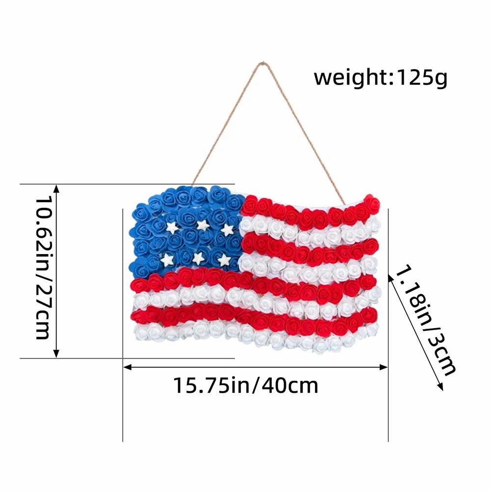 

Wall Front Door Decoration Independence Day Party Supplies 4th of July Front Door Sign Door Decor for Veterans Day Memorial Day