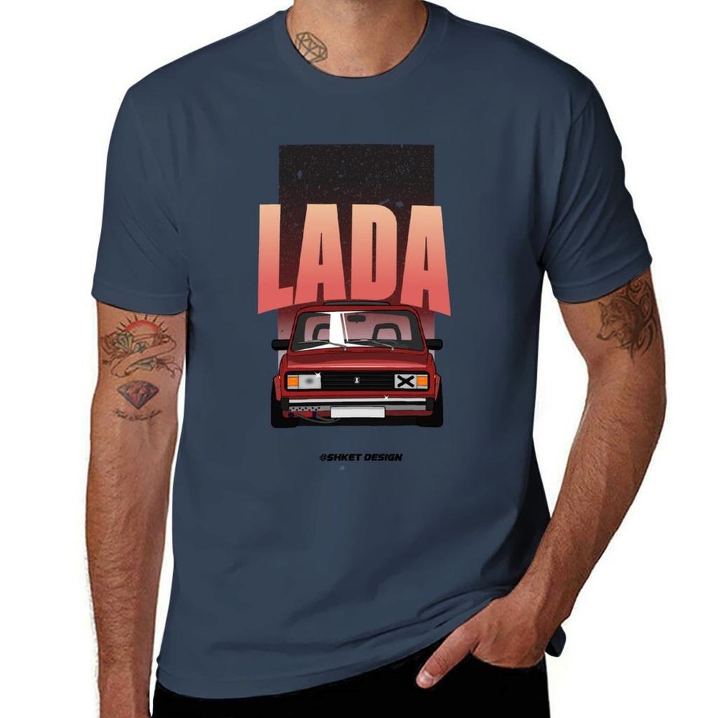 Lada 2105 Prepared For Winter Drifting Season Tshirt Quick Dry Fishing Tshirt