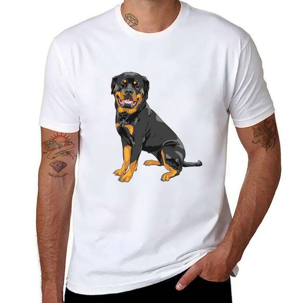 Rottweiler TShirt Casual Work Wear TShirt