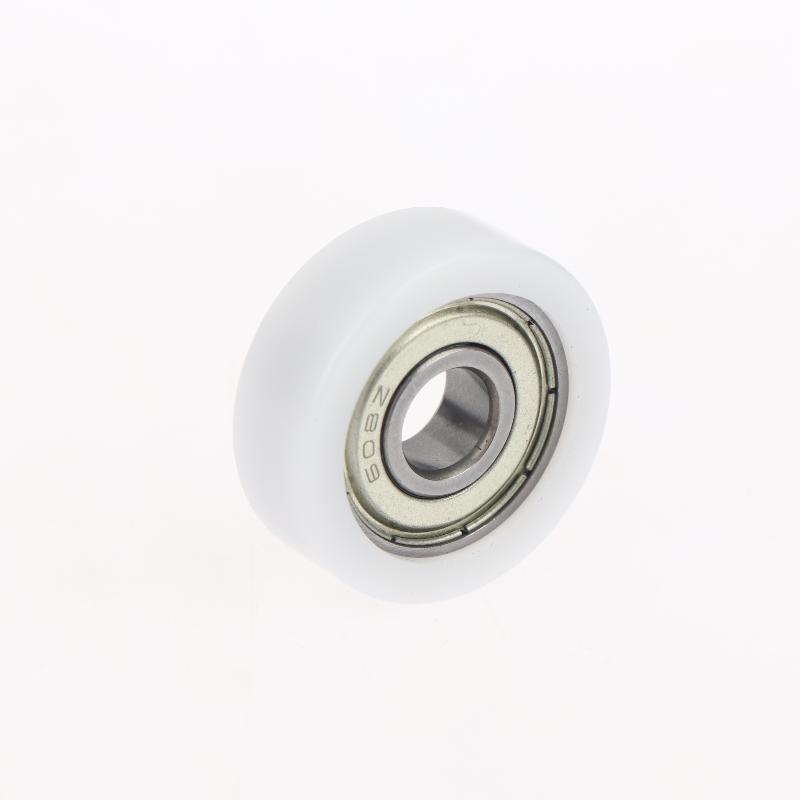 Plastic-Coated Roller Guide Wheel Easy Installation BS60828-10 Flat POM Pressure Wheel 1Pc for Home DIY Mechanical Repairs