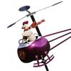 Yousheng Rooster Helicopter Wind Spinner, Outdoor Wind Driven Kinetic Sculpture, Funny Garden Wind Spinner, Chicken Ornament for Lawn Yard