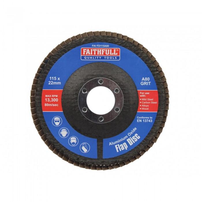 Faithfull Aluminium Oxide Flap Discs