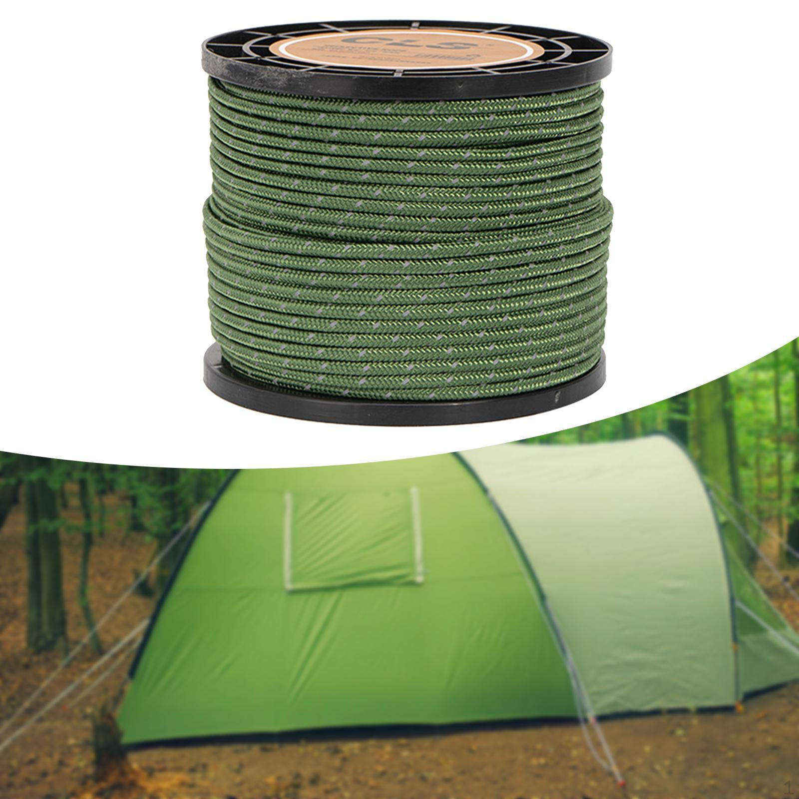 4 мм светоотражающий паракордовый трос для палатки, парашютный шнур для кемпинга - 55 ярдов