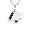European and American Men's and Women's Pendants with Letters on The Back